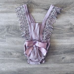 Lavender romper baby girl ♡